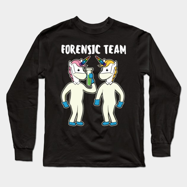 Forensic Team Einhon Forensic Police Gift Long Sleeve T-Shirt by tomhilljohnez